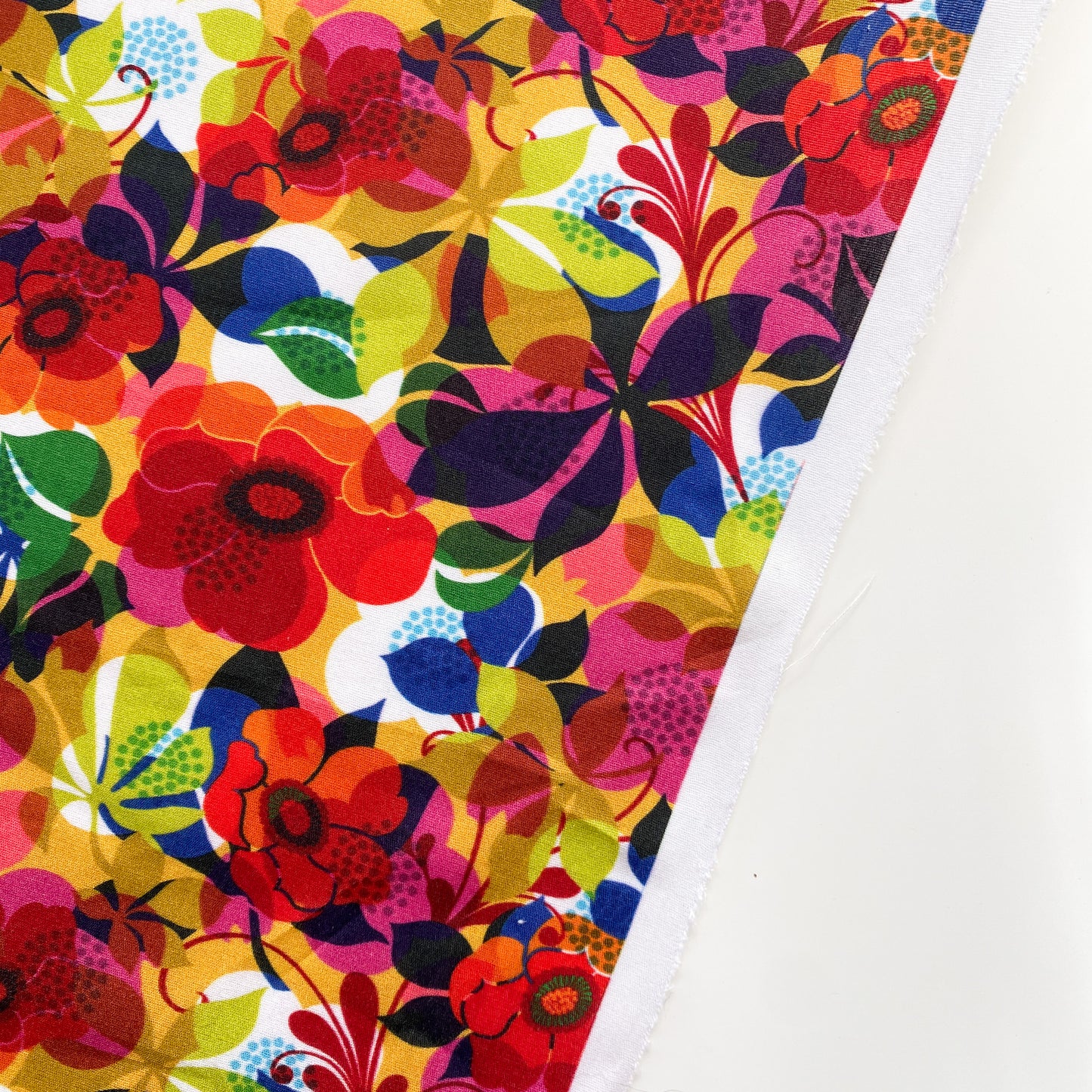 Multi-color digital floral fabric