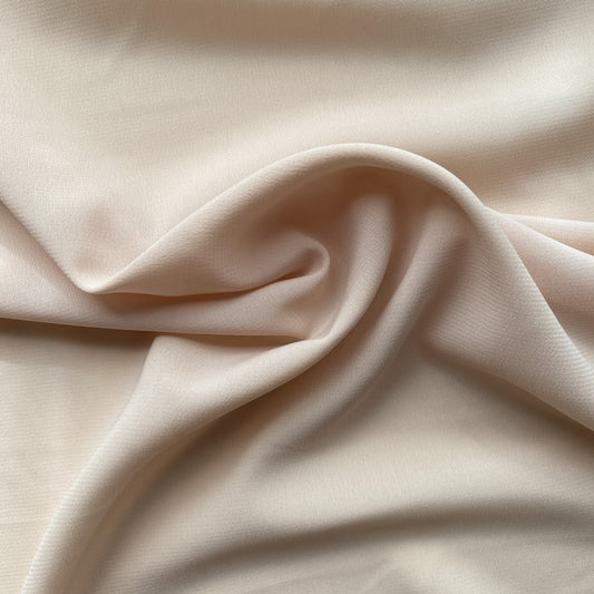 Deadstock Nude Polyester Lining Fabric