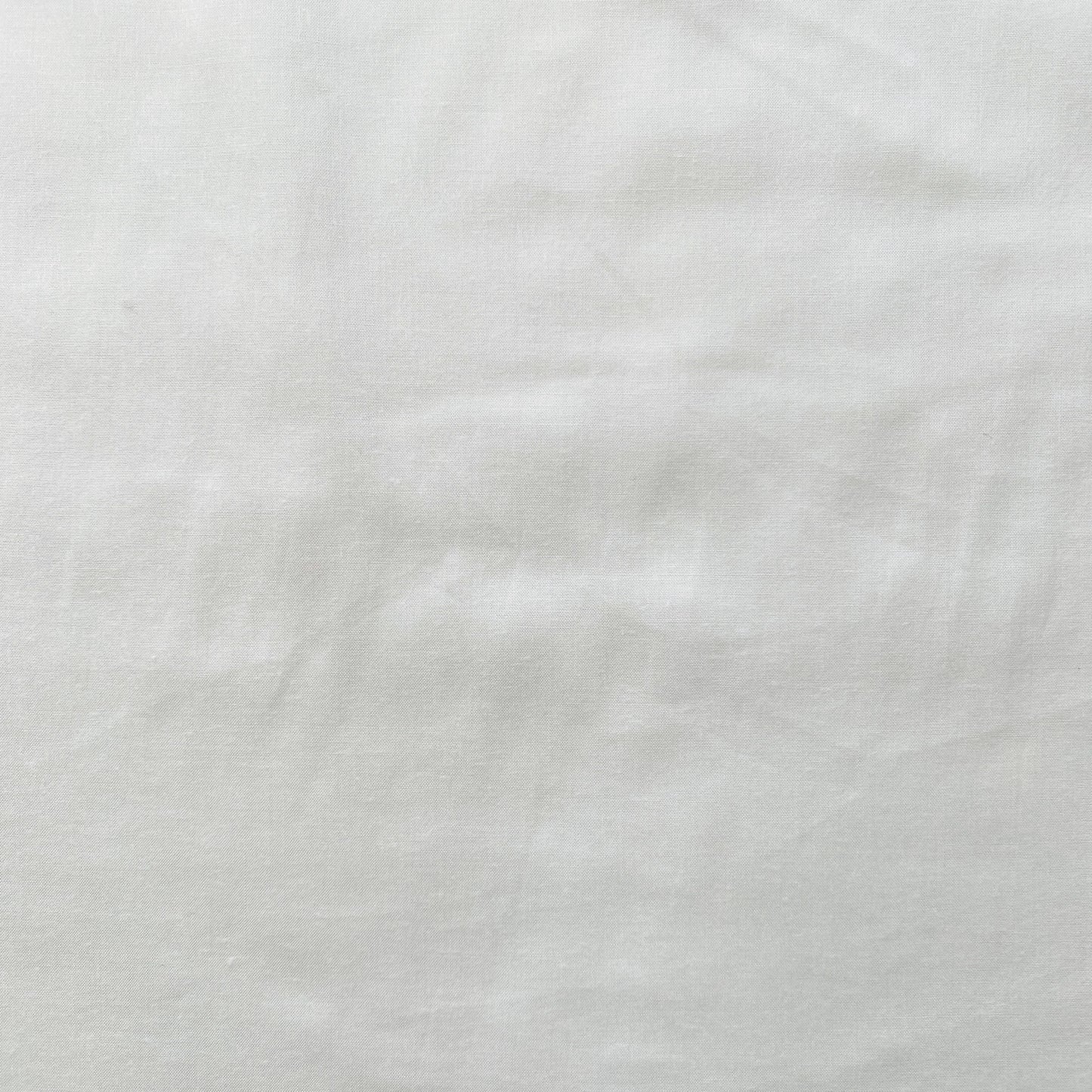 Deadstock White Cotton Blend Lining Fabric