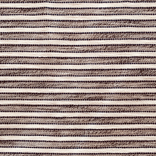 Designer Deadstock Navy and White Tweed Stripe Fabric